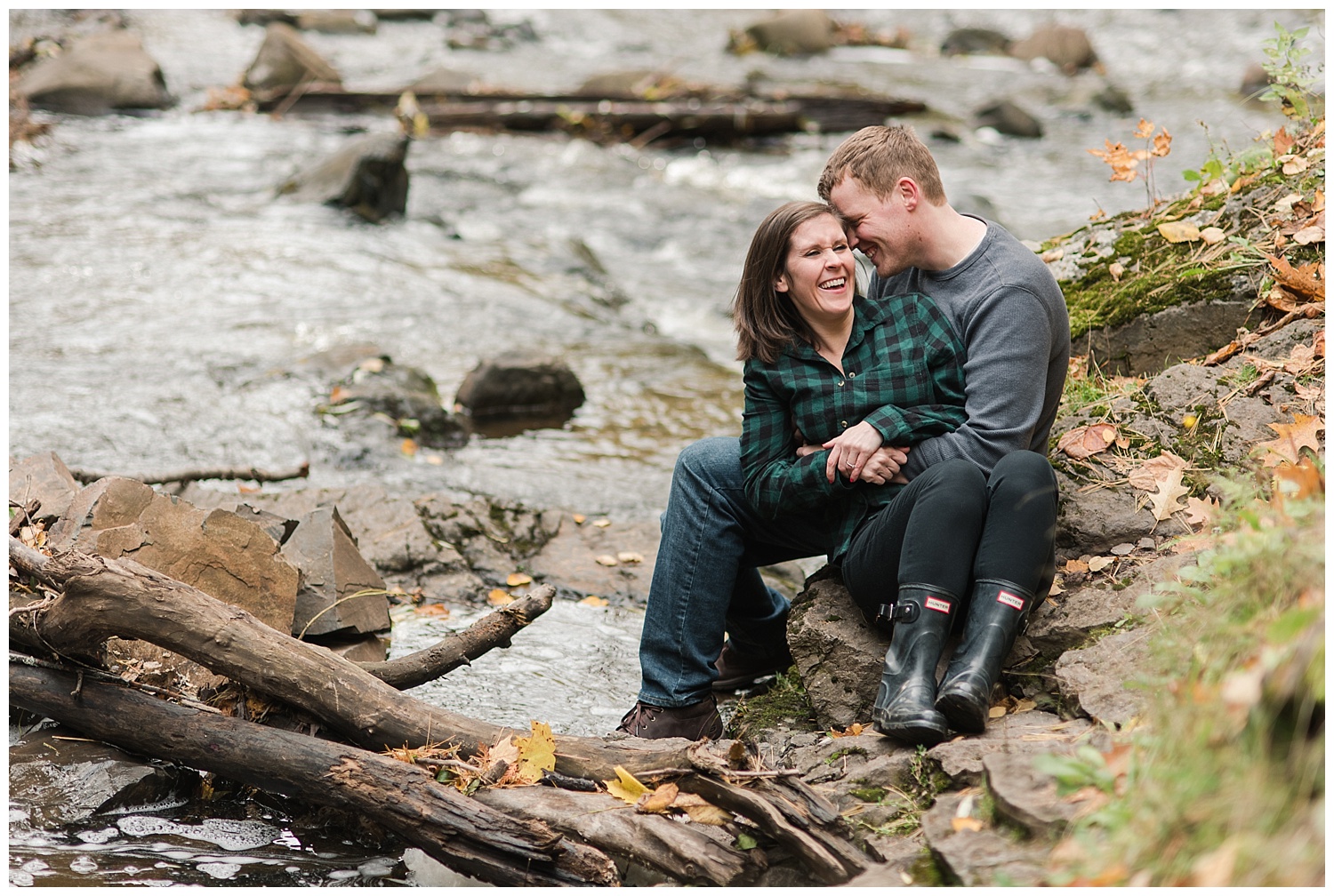 Hiking Engagement Photos With A Puppy Duluth Mn With Bryan